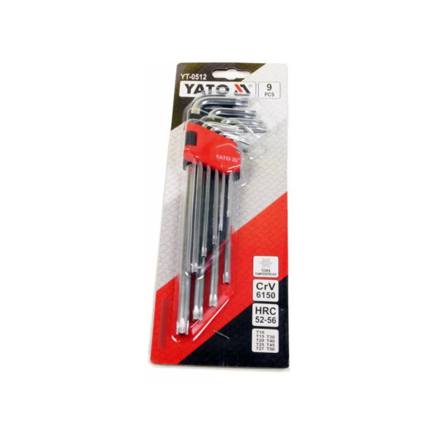 Set llave torx extra larga tramper proof /9 piezas