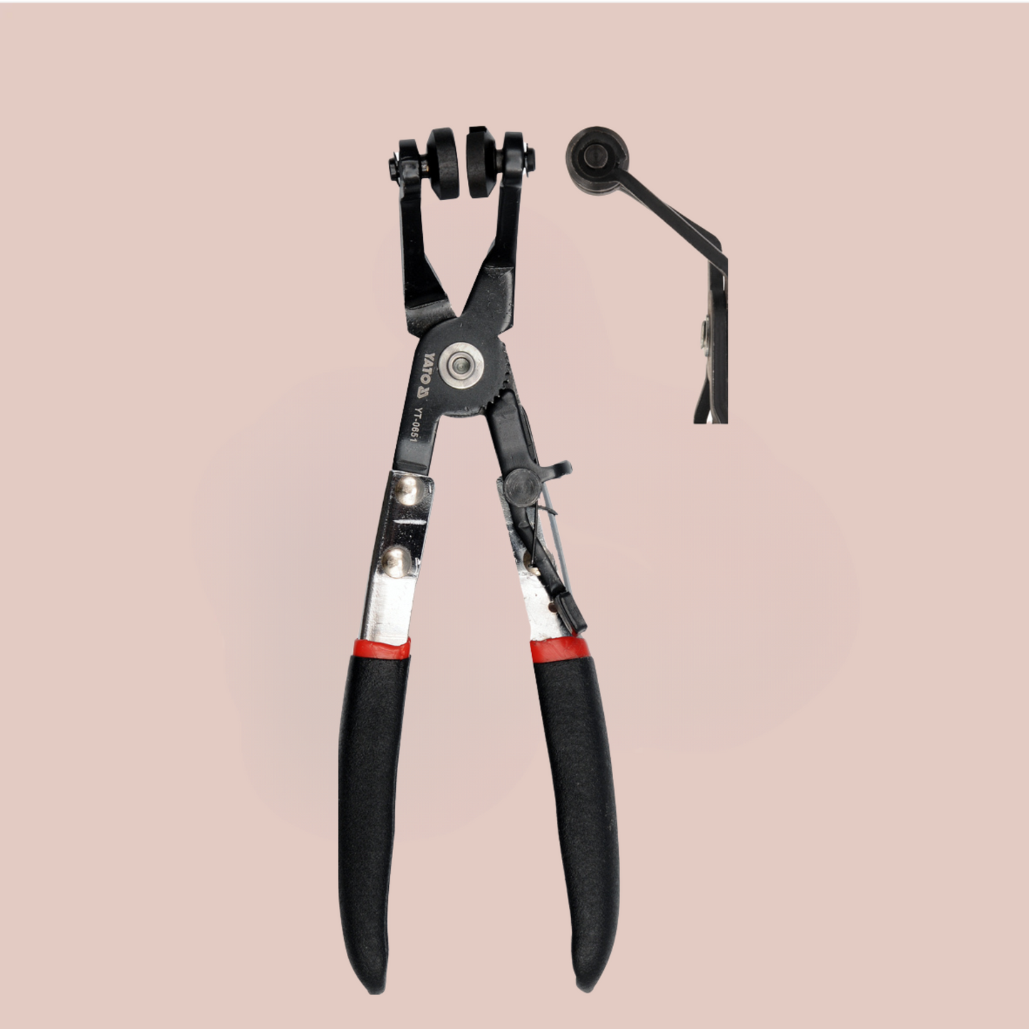 Alicate para abrazadera de manguera 9" 45 grados