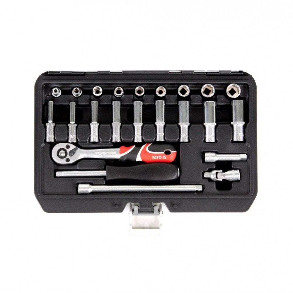 SET DADOS C/CHICHARRA 1/4" 23PCS - YATO
