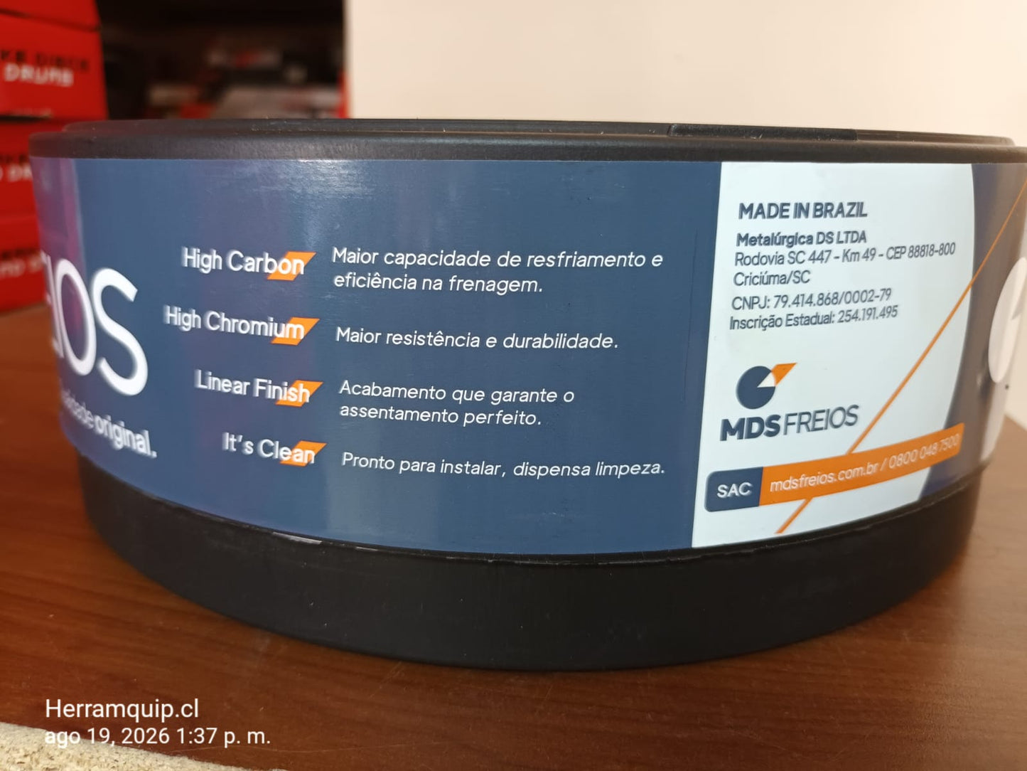 Juego de discos de freno traseros MDS High Carbon para Volkswagen Nivus Polo T-Cross Virtus modelos nuevos