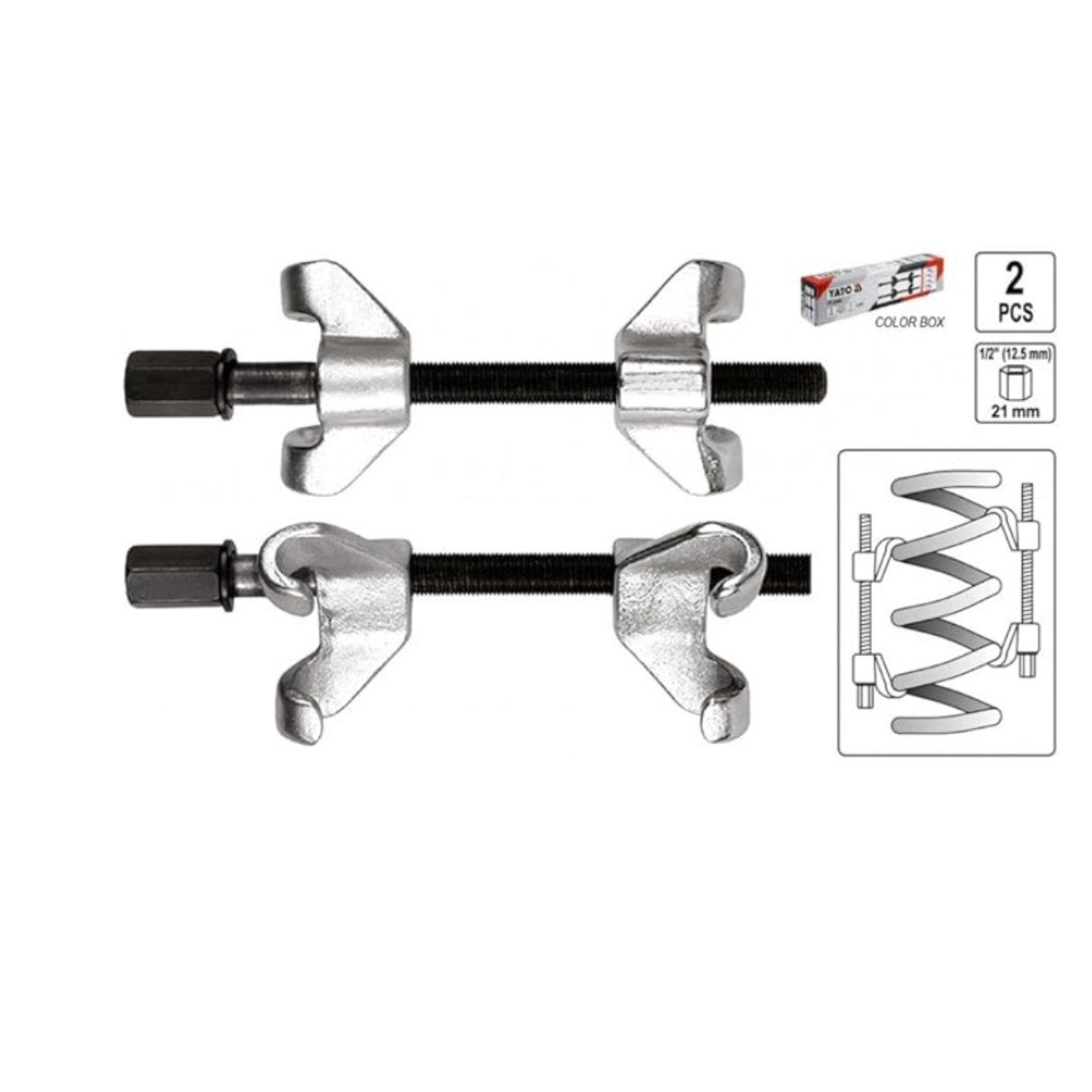 PRENSA ESPIRAL 2PCS  L 200MM YT-0605