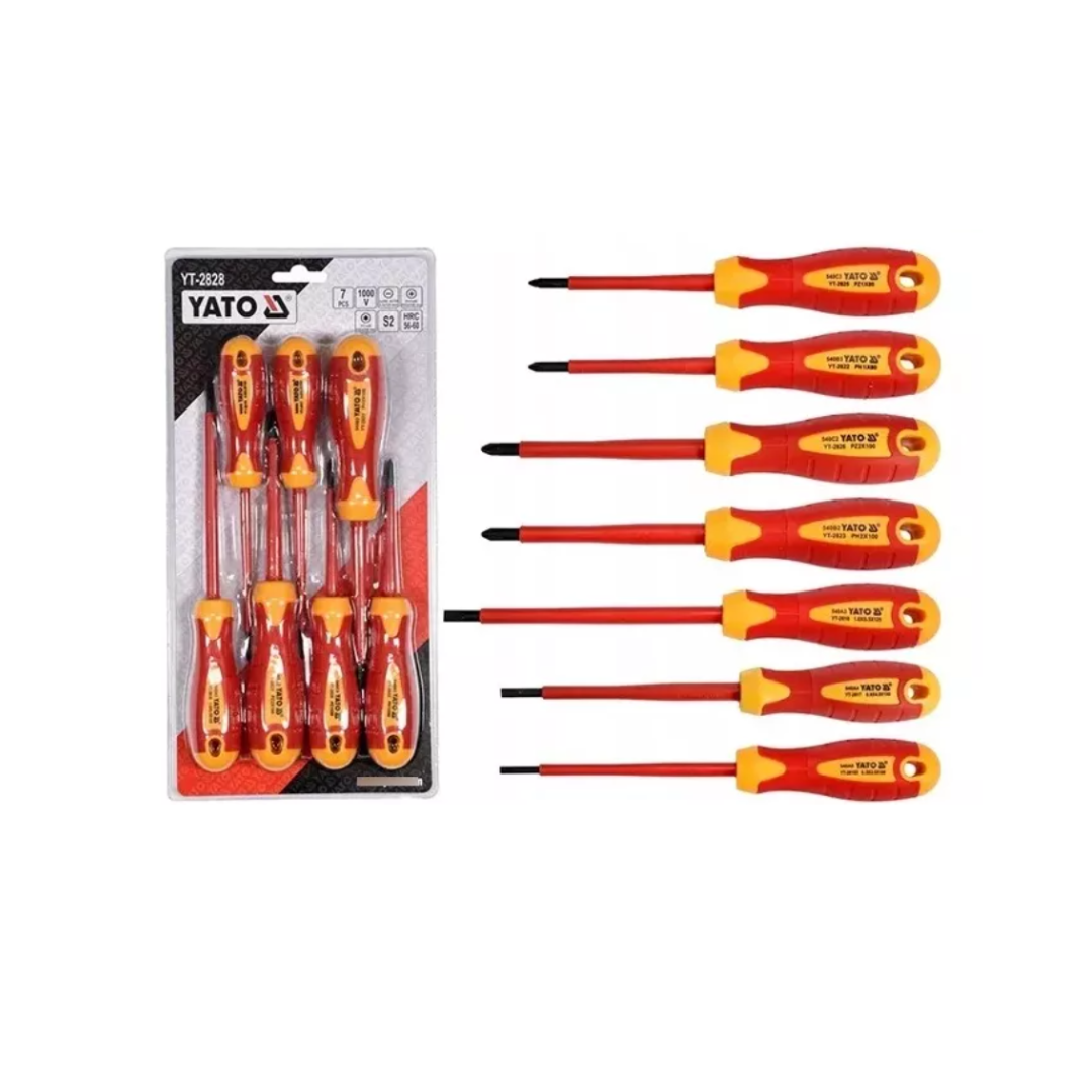 Set Destornilladores Aislados 7 Pcs Yt-2828 - Yato 1000v