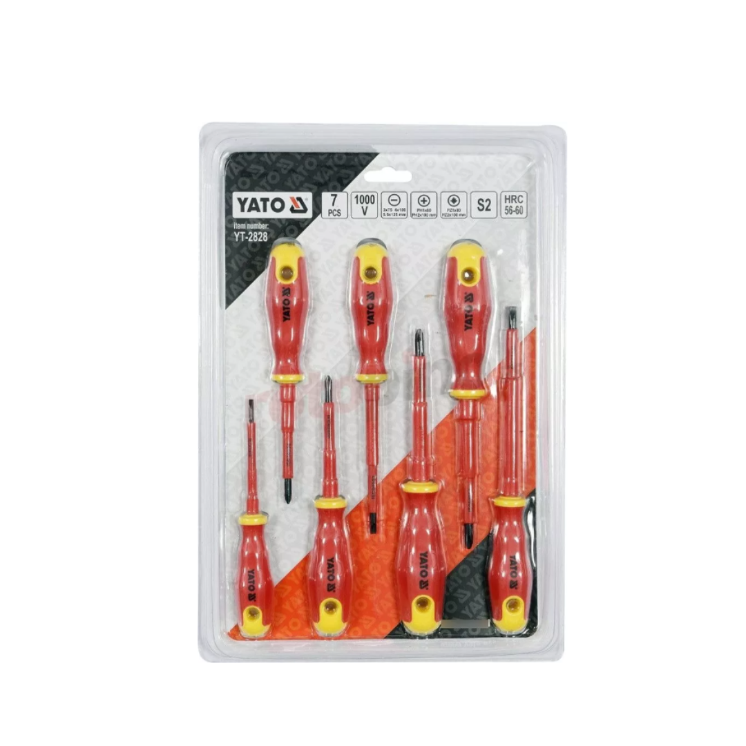 Set Destornilladores Aislados 7 Pcs Yt-2828 - Yato 1000v
