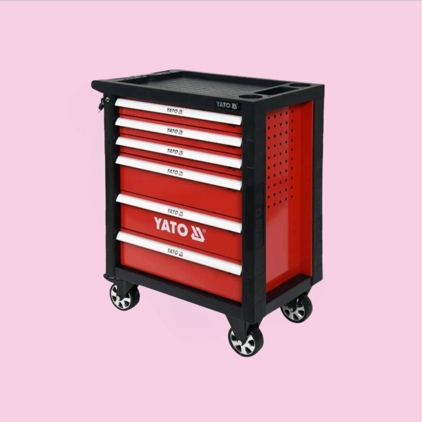 CARRO DE TRABAJO MOVIL 6 GABINETES C/HERR 177 PCS YT-55300