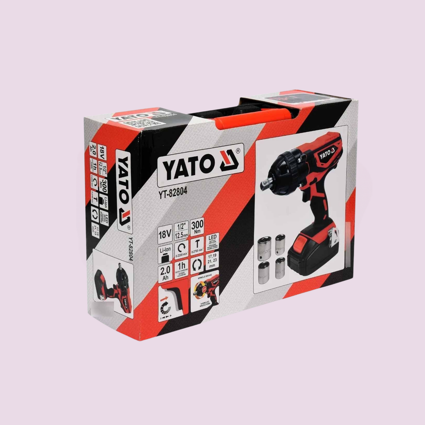 Llave De Impacto 1/2 Inalambrica 18v 300 Nm Yt-82804